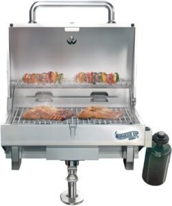 Bunker Up Fishin Boat Grill-Gas Grill for Boatib for Ultimate Grilling Over Seas