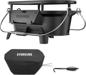 Everdure Oval Cast Iron Hibachi Outdoor Grill - Hibachi Outdoor Grill - 4seasongrills.com