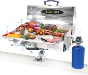 Magma A10- 703 Marine Best Gas Grill for Boatib for Ultimate Grilling Over Seas