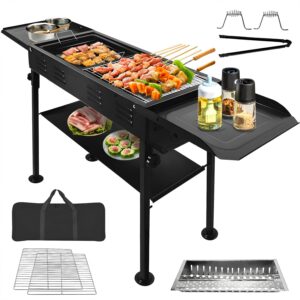 VACHAN Portable Charcoal Grill - Hibachi Outdoor Grill - 4seasongrills.com