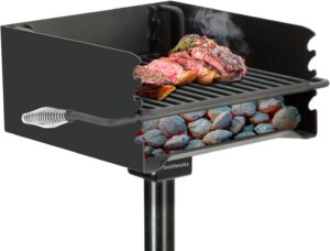 Park-Style Charcoal Grill – Heavy-Duty Steel Outdoor BBQ Grill - Outdoor Park Grills